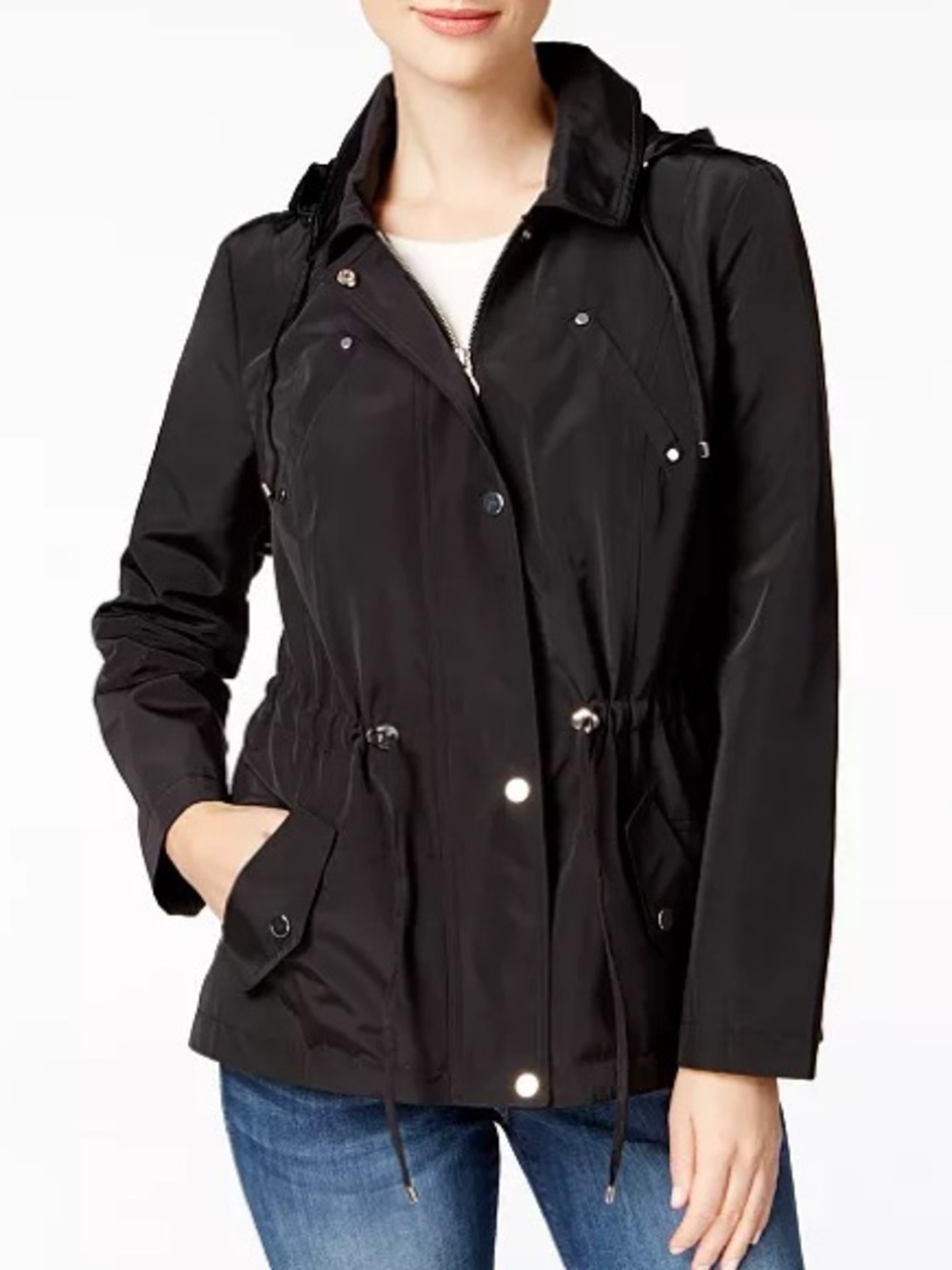 Charter Club Water-Resistant Hooded Anorak
Jacket Size PXL